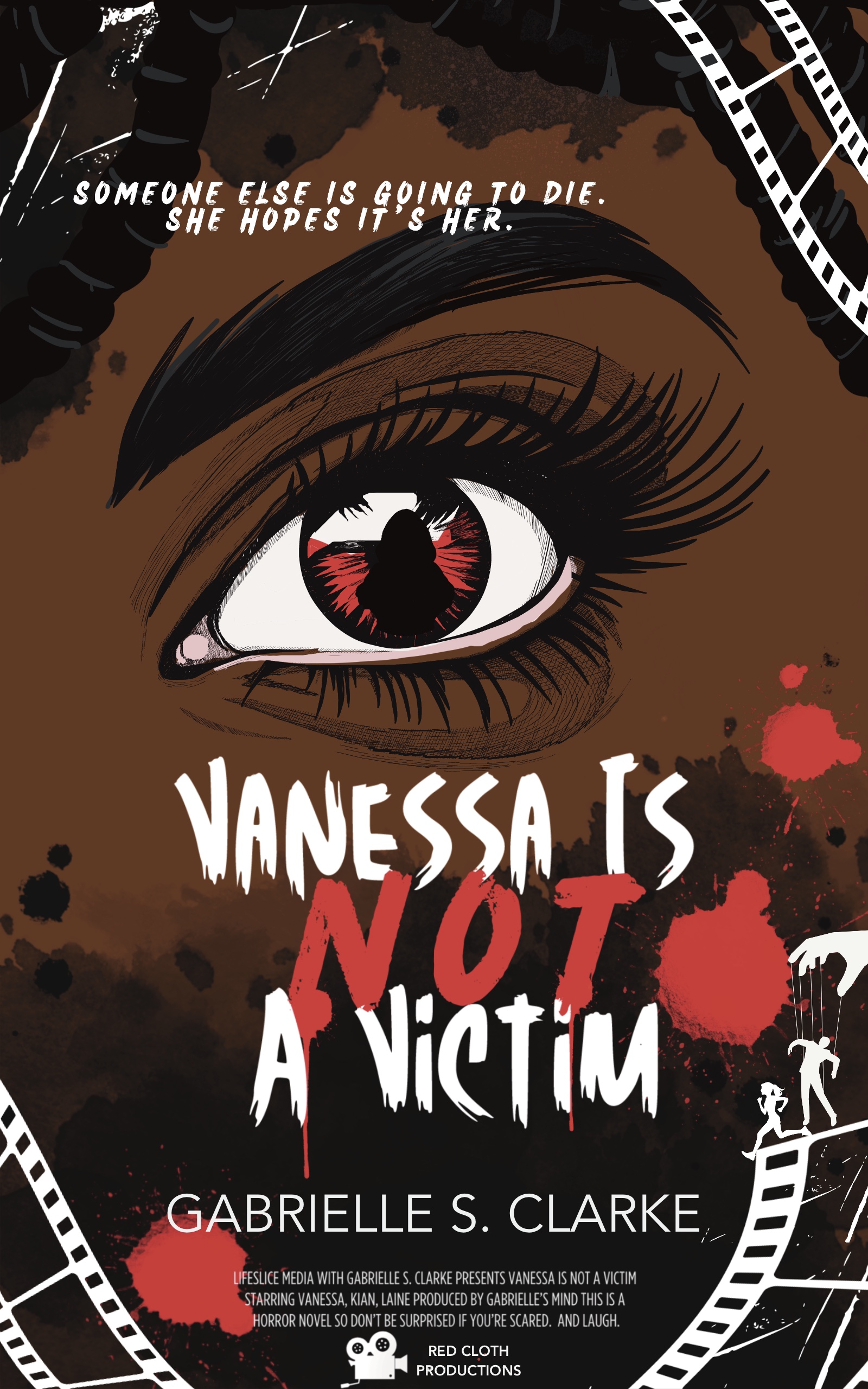 image of book cover vanessa is not a victim featuring african american woman face with large eye